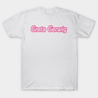 greta gerwig white and pink barbie movie premier T-Shirt